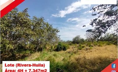 SE VENDE ESPECTACULAR LOTE 4.7H - RIVERA (HUILA-COL)