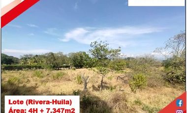SE VENDE ESPECTACULAR LOTE 4.7H - RIVERA (HUILA-COL)