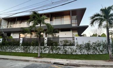 Brand New Modern House with Full Basement on a Corner Lot For Sale in Ayala Alabang Village