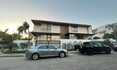 Brand New Modern House with Full Basement on a Corner Lot For Sale in Ayala Alabang Village