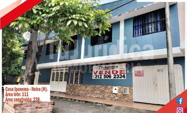 SE VENDE CASA COMERCIAL HABITACIONAL - B. FLORESTA ORIENTE DE NEIVA (H)