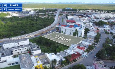 Terreno en renta Av. Kabáh de Cancún junto a Plaza Canaima: Ubicación estratégica para tu negocio