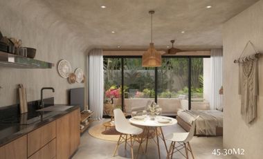 Estudio en Venta, Equilibrio Natural Zen Tulum Hábitat