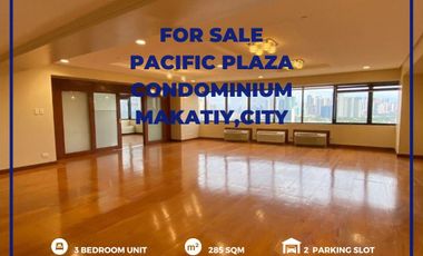 Unfurnished 3Br unit for Sale in Pacific Plaza Condominium