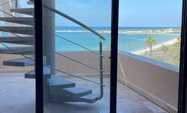Departamento (Penthouse) en Venta Frente a Playa de Telchac con Vista Espectacular