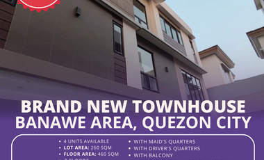 Brand New Townhouses Banawe Area, Quezon City - For SALE