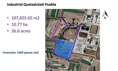 TERRENO INDUSTRIAL  VENTA    PLANTA SAN MARTIN TEXMELUCAN  Terreno Industrial (Planta San Martín)  San Martin Texmelucan,  Puebla