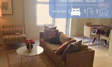 For Lease: 1 Bedroom Condominium Unit For Lease in Two Serendra, BGC