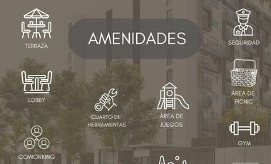 DEPARTAMENTO NUEVO A 1 CUADRA DEL TREN LIGERO EN COTO PRIVADO CERCA DE PLAZA FORUM TLAQUEPAQUE