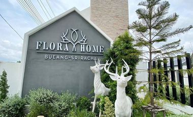 House for sale, Townhome Sriracha, Flora Home Village, Bueng Bowin.