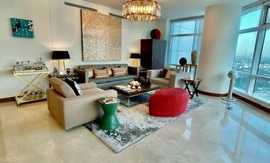 Ultra Luxurious 304 sqm. 3-Bedroom Unit For Sale and Lease at Two Roxas Triangle Makati Central Business District