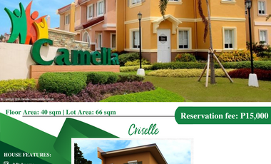 Criselle House and Lot in Camella Digos City Community