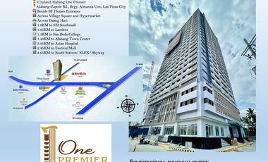 Studio unit for lease, Cityland One Premier Condominium, Alabang-Zapote, Las Pinas