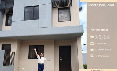 RFO 3 Bedroom Townhouse in Montalban, Rizal