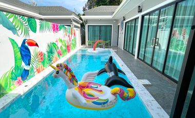 Investment tropical three-bedroom pool villa for sale in Aonang, Krabi