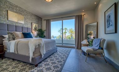 Villa con vista al oceano y a unos pasos de una extensa playa arenosa
