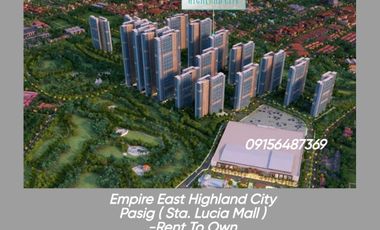 6K Monthly 1 bedroom Condo Rent To Own Condo in Pasig Near Robinson East and sta. Lucia