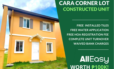 Corner Lot Cara Unit Ready for Occupancy in Camella Bacolod South | House and Lot for Sale in Bacolod City, Brgy. Alijis - Tangub