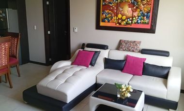 En alquiler cómodo departamento amoblado de dos dormitorios en Puerto Santa Ana, edificio Bellini IV.