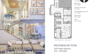 For Sale: 4 Bedroom Penthouse Corner at 38 Park Avenue Cebu I.T. Park 431.21sqm.