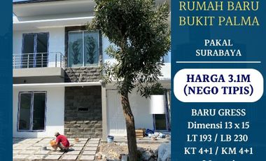 Dijual Rumah Hook Baru Bukit Palma Citraland Surabaya 3.1M Nego Tipis