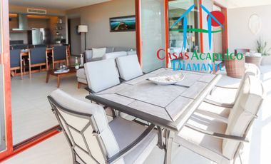 Departamento de playa. Escriturado. Terraza con vista parcial al mar