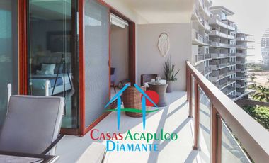Departamento de playa. Escriturado. Terraza con vista parcial al mar