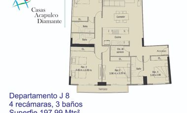 Departamento de playa. Escriturado. Terraza con vista parcial al mar