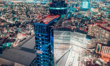 WTC Piso 47, oportunidad RENTA. Pon tu negocio a mayor nivel en el Piso 47 con vista 360°, en la corona del WTC.