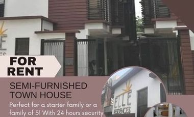 3BR Townhouse for Rent at Elle Residences, Quezon City