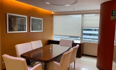 VENDO y/o ALQUILO OFICINA AMOBLADA CENTRO EMPRESARIAL, TORRE 1, SAN ISIDRO