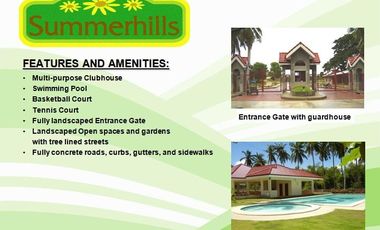 RESIDENTIAL LOTS FOR SALE IN SUMMERHILLS, COMPOSTELA, CEBU BY STA. LUCIA
