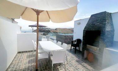 🏠 Preciosa casa  de playa en Puerto Fiel con piscina panorámica con vista al mar.  SEMI AMOBLADA