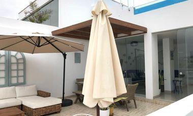 🏠 Preciosa casa  de playa en Puerto Fiel con piscina panorámica con vista al mar.  SEMI AMOBLADA