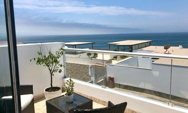 🏠 Preciosa casa  de playa en Puerto Fiel con piscina panorámica con vista al mar.  SEMI AMOBLADA