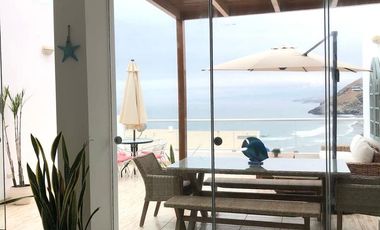 🏠 Preciosa casa  de playa en Puerto Fiel con piscina panorámica con vista al mar.  SEMI AMOBLADA