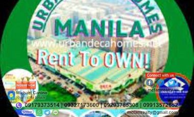 Condominium Near Metropolitan Theater Urban Deca Manila Rent to Own thru PAG-IBIG, Bank or In-house
