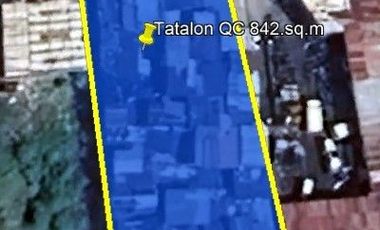 TATALON QUEZON CITY COMMERCIAL RESIDENTIAL LOT @ 842 SQM