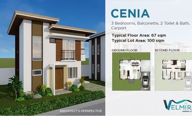 Velmiro Greens Bohol  3BR | Balconette | 2T&B | Carport