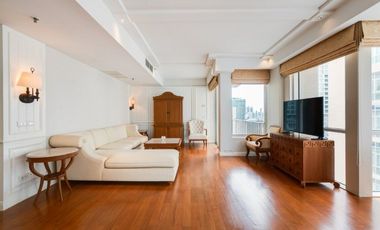 Condo for sale at  Langsuan Ville. 2 bedrooms, 2 En-Suite bathrooms with living area 160.83 sq.m and fully furnished.