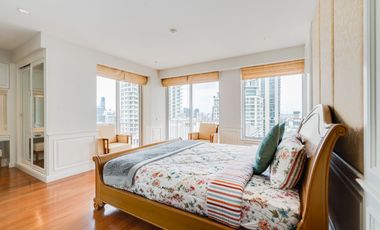 Condo for sale at  Langsuan Ville. 2 bedrooms, 2 En-Suite bathrooms with living area 160.83 sq.m and fully furnished.