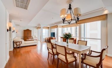 Condo for sale at  Langsuan Ville. 2 bedrooms, 2 En-Suite bathrooms with living area 160.83 sq.m and fully furnished.