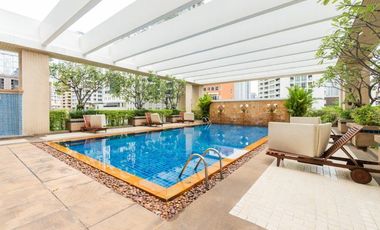 Condo for sale at  Langsuan Ville. 2 bedrooms, 2 En-Suite bathrooms with living area 160.83 sq.m and fully furnished.