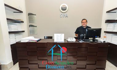 Departamento de playa en descuento por Otis. Para restaurar. Terraza con vista al mar