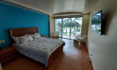 Samborondon, Renta de Lindo Departamento 3 Dorm. Amoblado Vista Al Río