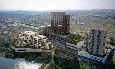 Condominio con jardín, bodega y terraza privada, Gimnasio, Alberca techada,  La Vista, venta, Queretaro.