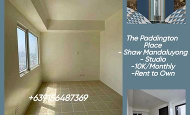 Condo in Mandaluyong Rent to Own as low as 10K/Month No Down Payment ( Pre-selling )