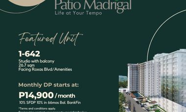Avida Patio Madrigal an Ayalaland Property in Roxas Blvd (Pre Selling)