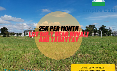 LOT ONLY in LAguna NEAR NUvali and tagaytay 25k Per month Fresh Air - Flood Free - Relaxing Ambiance