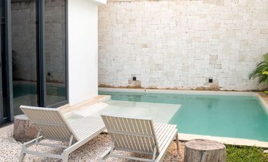 ENTREGA INMEDIATA DE 2 HABITACIONES CON ALBERCA Y BUENA UBICACION EN TULUM